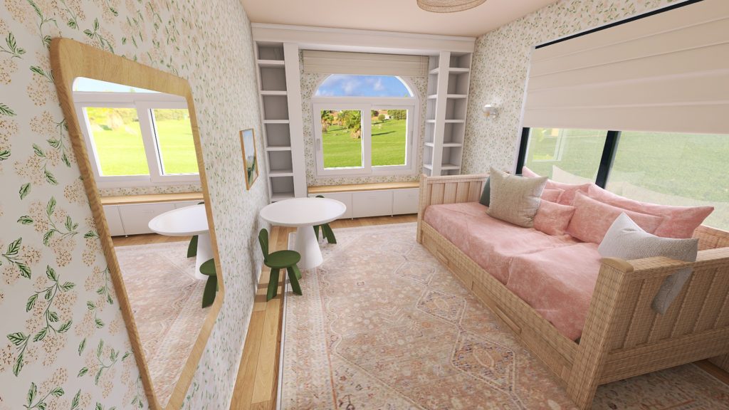 garden bedroom rendering