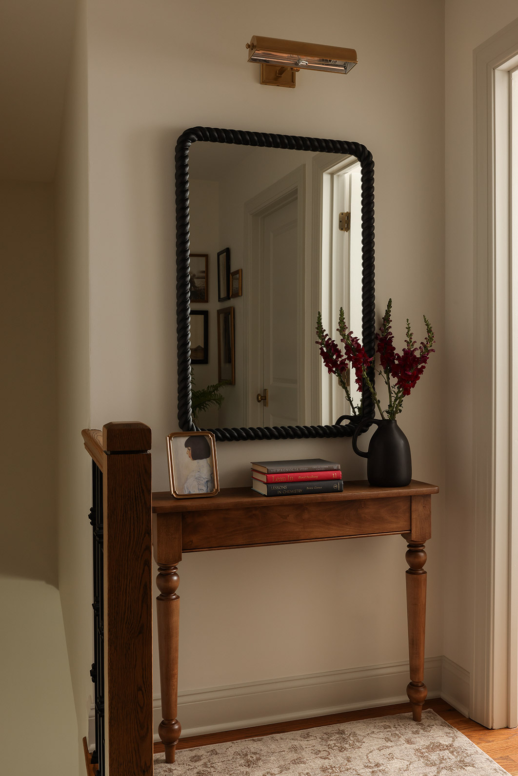 Vibrant Suburban Chic Upstairs Hall